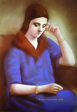  picasso - Porträt von Olga Picasso 1922 Pablo Picasso